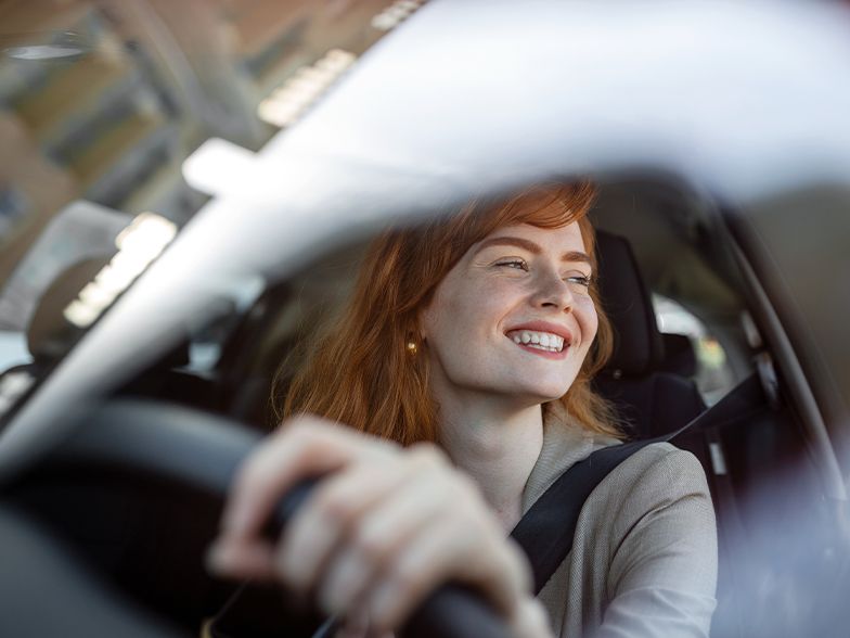 Žena v autě